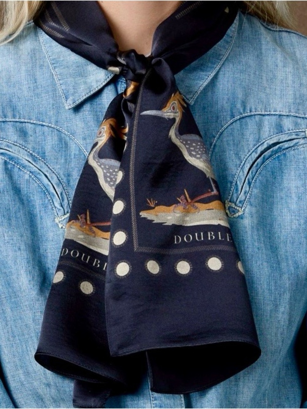 Scarf / Wrap / Shawl - Roadrunner - Double D Ranch - NIP   “Christmas Chaparral”